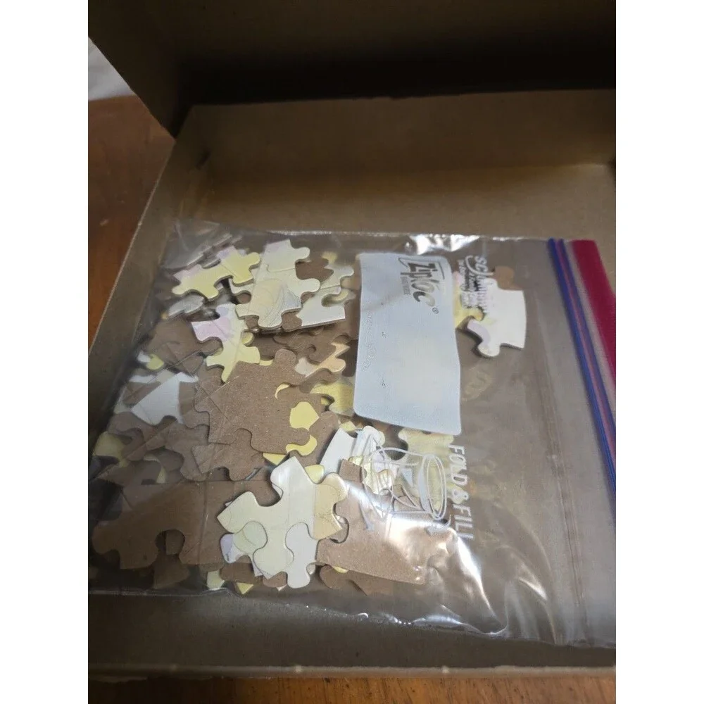 Precious Moments 100 Piece Heart Shaped Jigsaw Puzzle Love is Sharing Complete